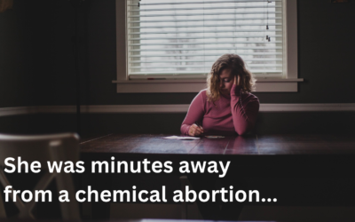 She was minutes away from an abortion, but then…