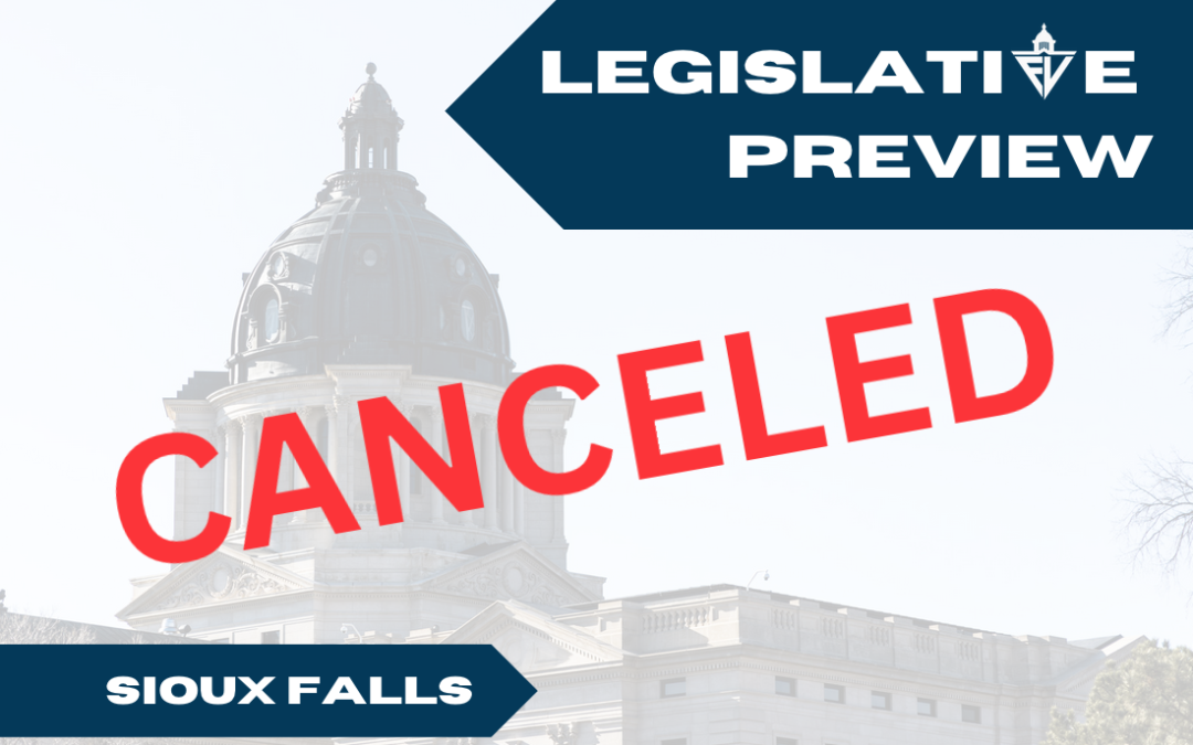 Legislative Preview – Sioux Falls Lunch (CANCELED)