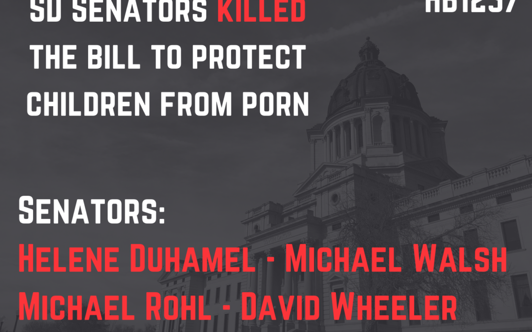 SD Senators Killed Bill to Protect Children from P*rn